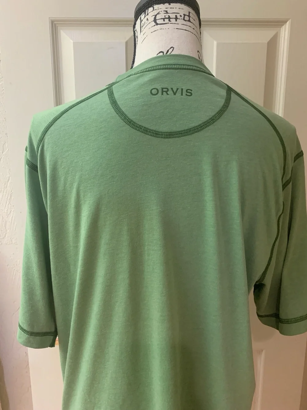Orvis Men's Light Green Short-Sleeve Performance Crew Tee